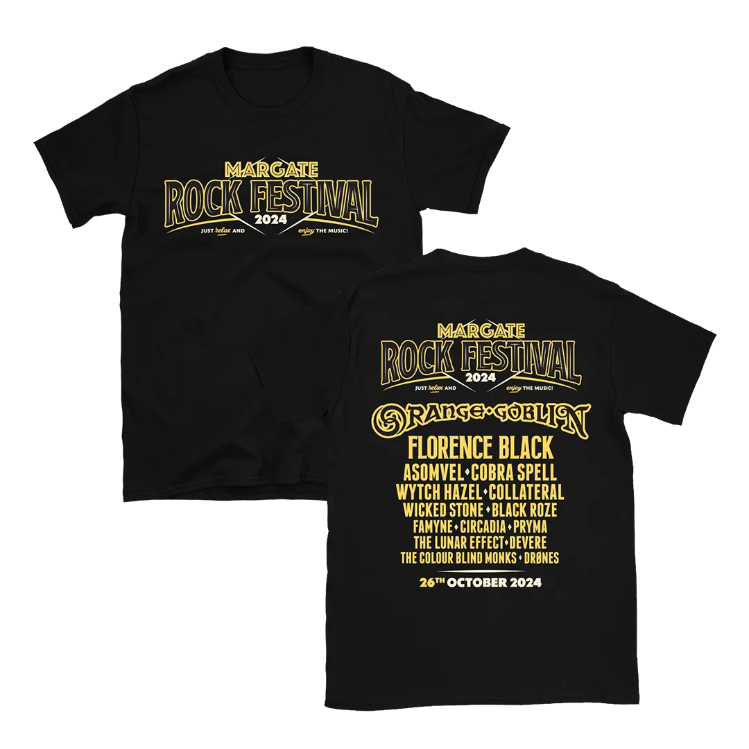 Margate Rock Festival 2024 T-Shirt - Black