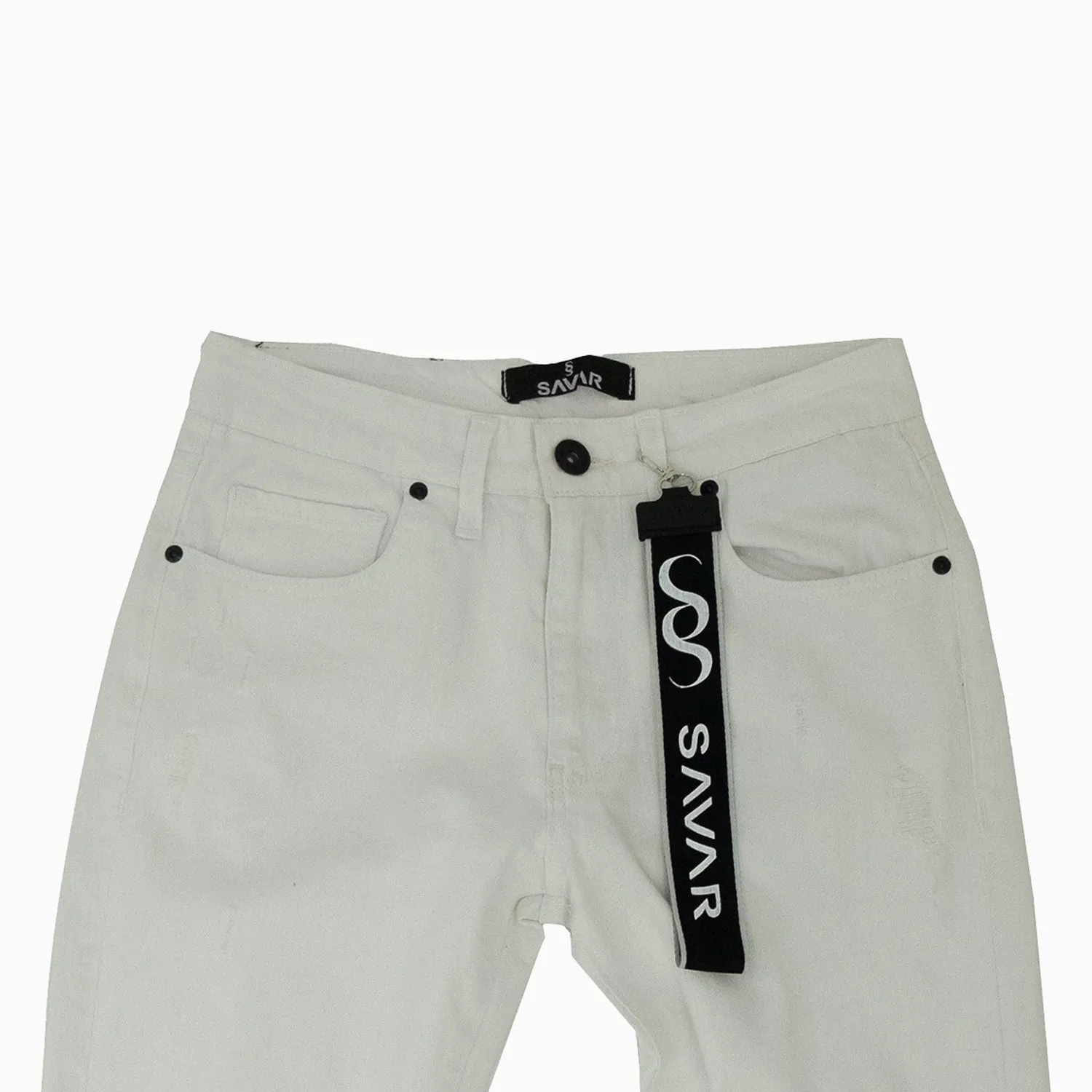 Men's Basic All White Denim Pant