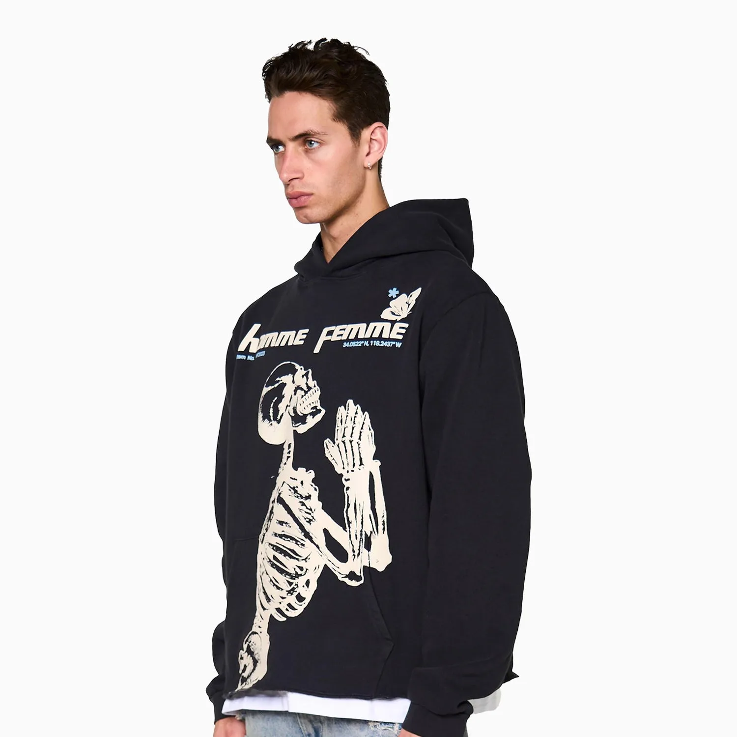 Men's Skeleton Pull Over Hoodie