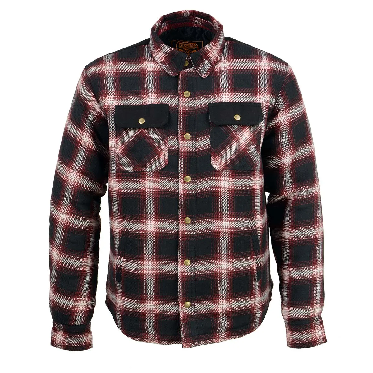 Milwaukee Leather MPM1637 Men's Plaid Mechanic Long Sleeve Flannel