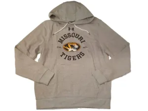 Missouri Tigers Under Armour Coldgear Light Gray Pullover Hoodie Sweatshirt (L)