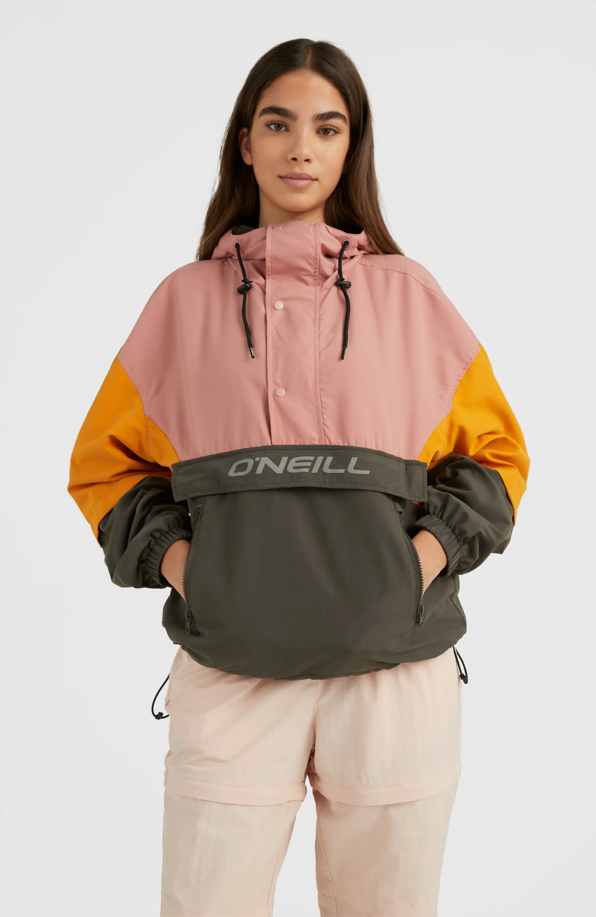 Modular Anorak Jacket | Ash Rose Colour Block