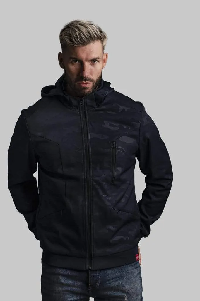 Navy Full Zip Up Camo Jacket