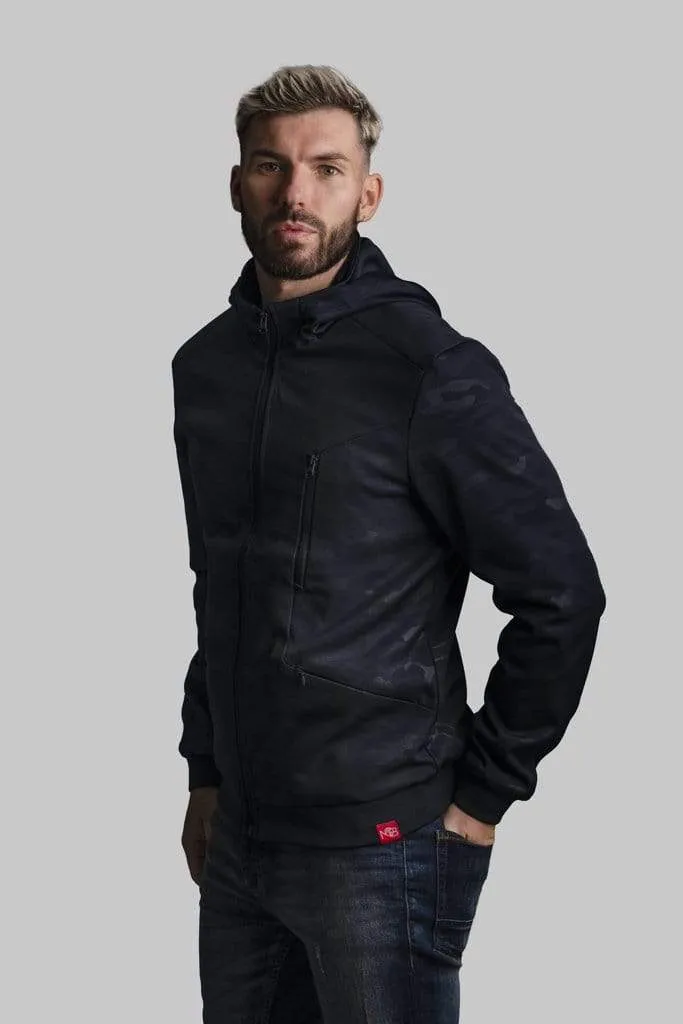 Navy Full Zip Up Camo Jacket