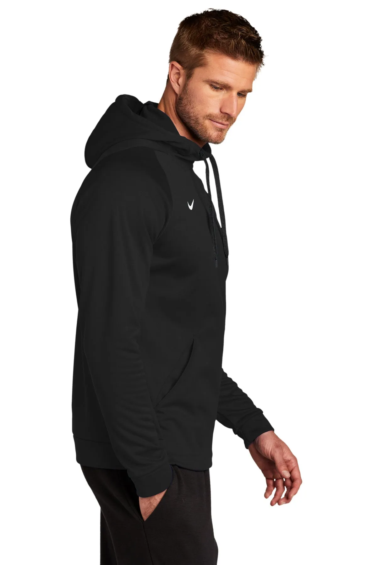 Nike Therma-FIT Fleece Custom Hoodies, Team Black