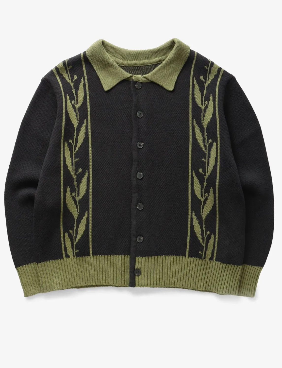 Olive Branch Pullover in Black