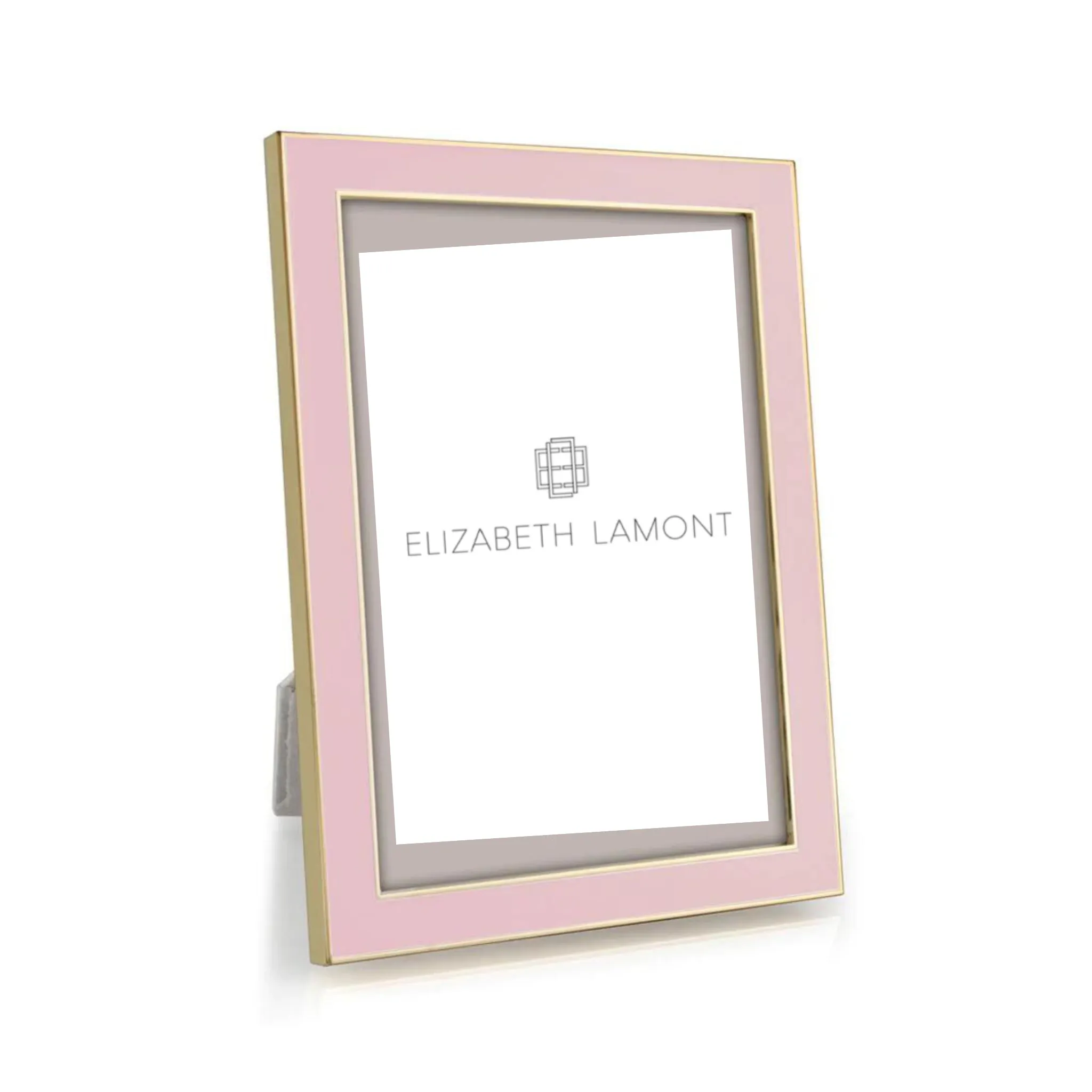 Pale Pink & Gold Enamel Picture Frame