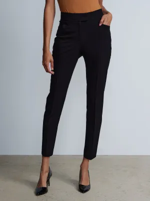 Petite High Rise Straight Leg Pant