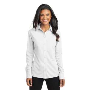 Port Authority® Women's Dimension Knit Dress Shirt - White