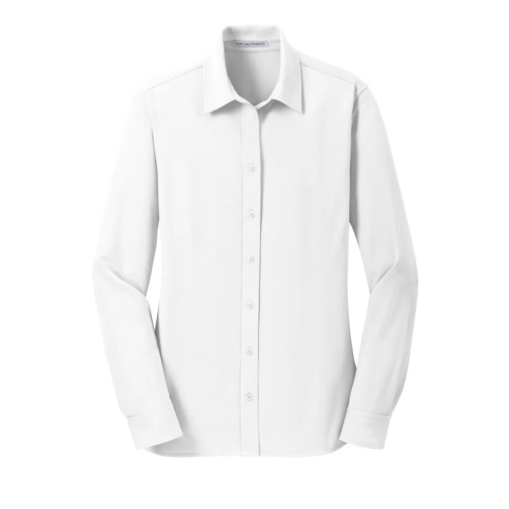 Port Authority® Women's Dimension Knit Dress Shirt - White