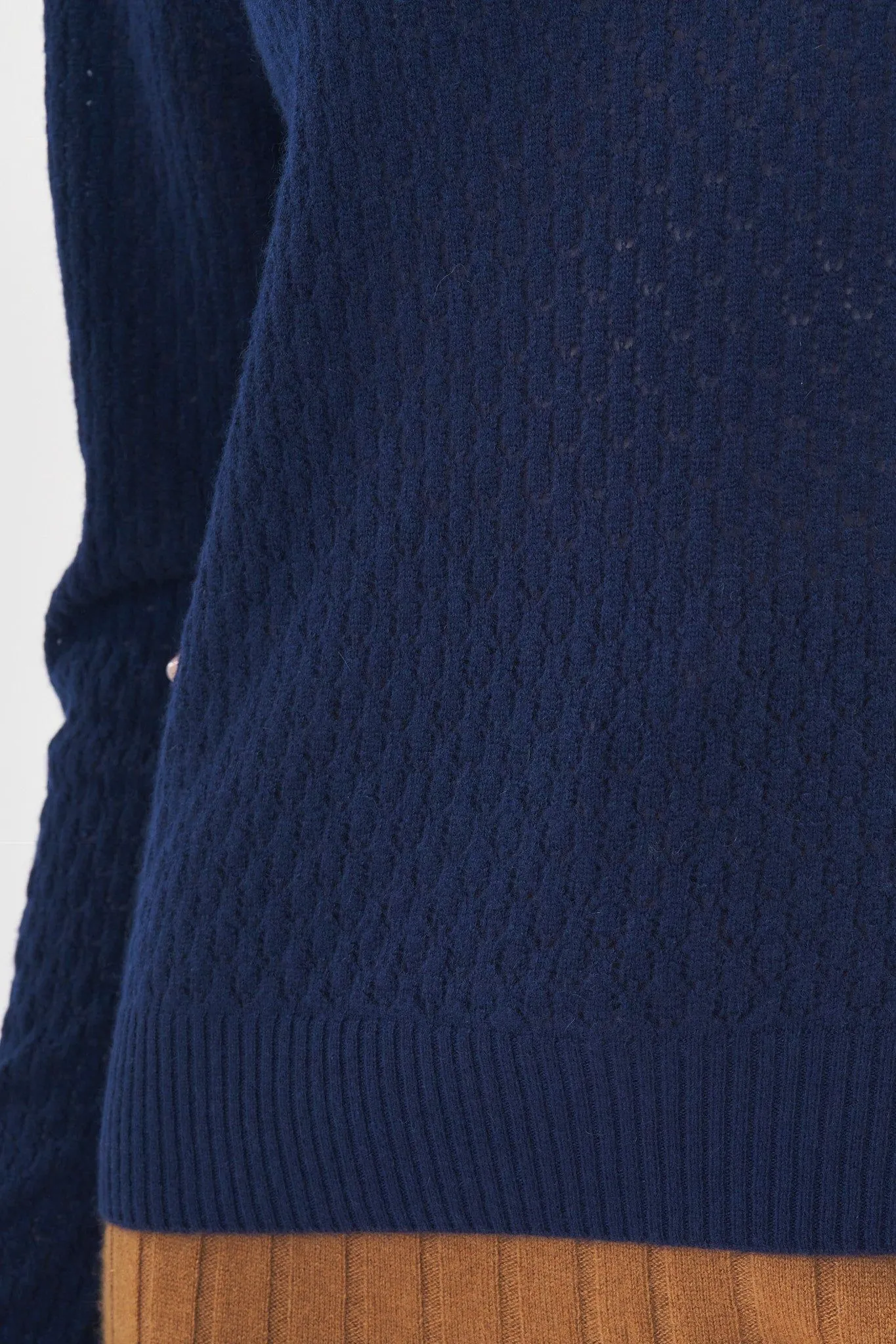 Robertson Madison 100% Cashmere Crewneck CC-262 | Navy | Clearance Final Sale