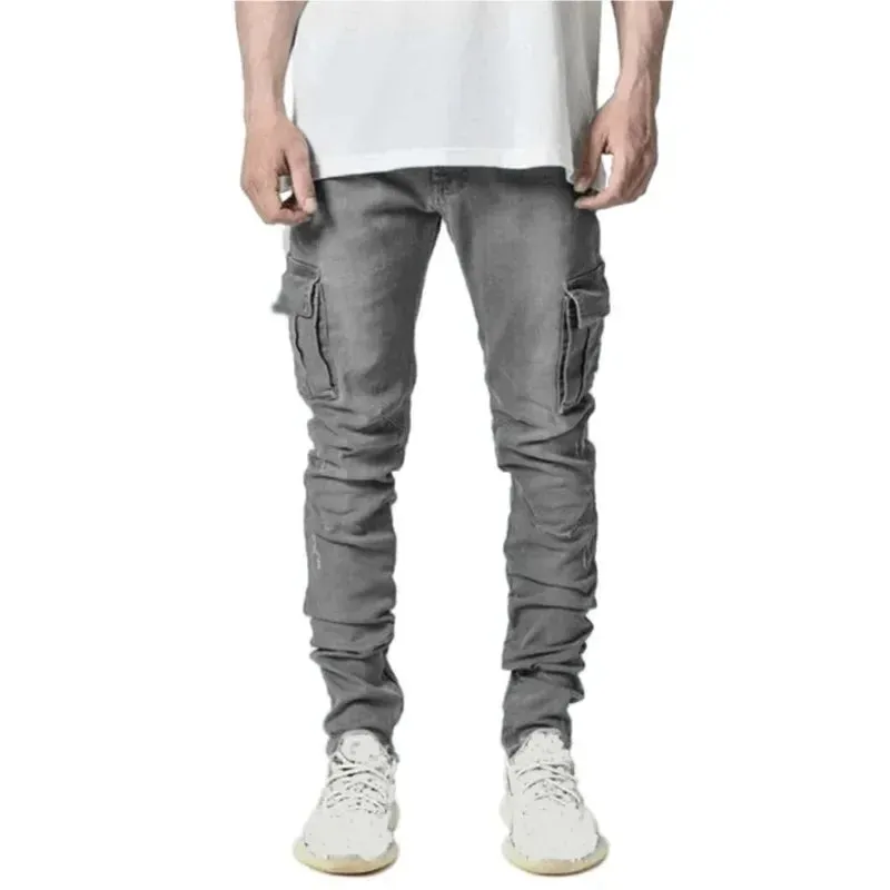 Ronald – Men's Slim Denim Cargo Pants