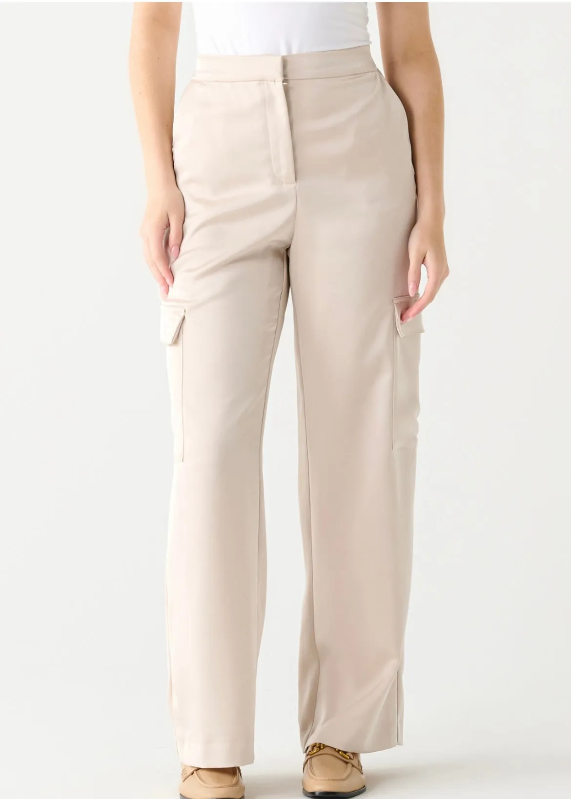 Satin Effect Cargo Pant