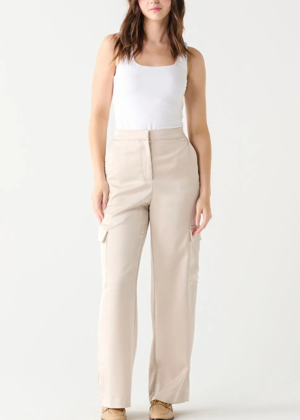 Satin Effect Cargo Pant