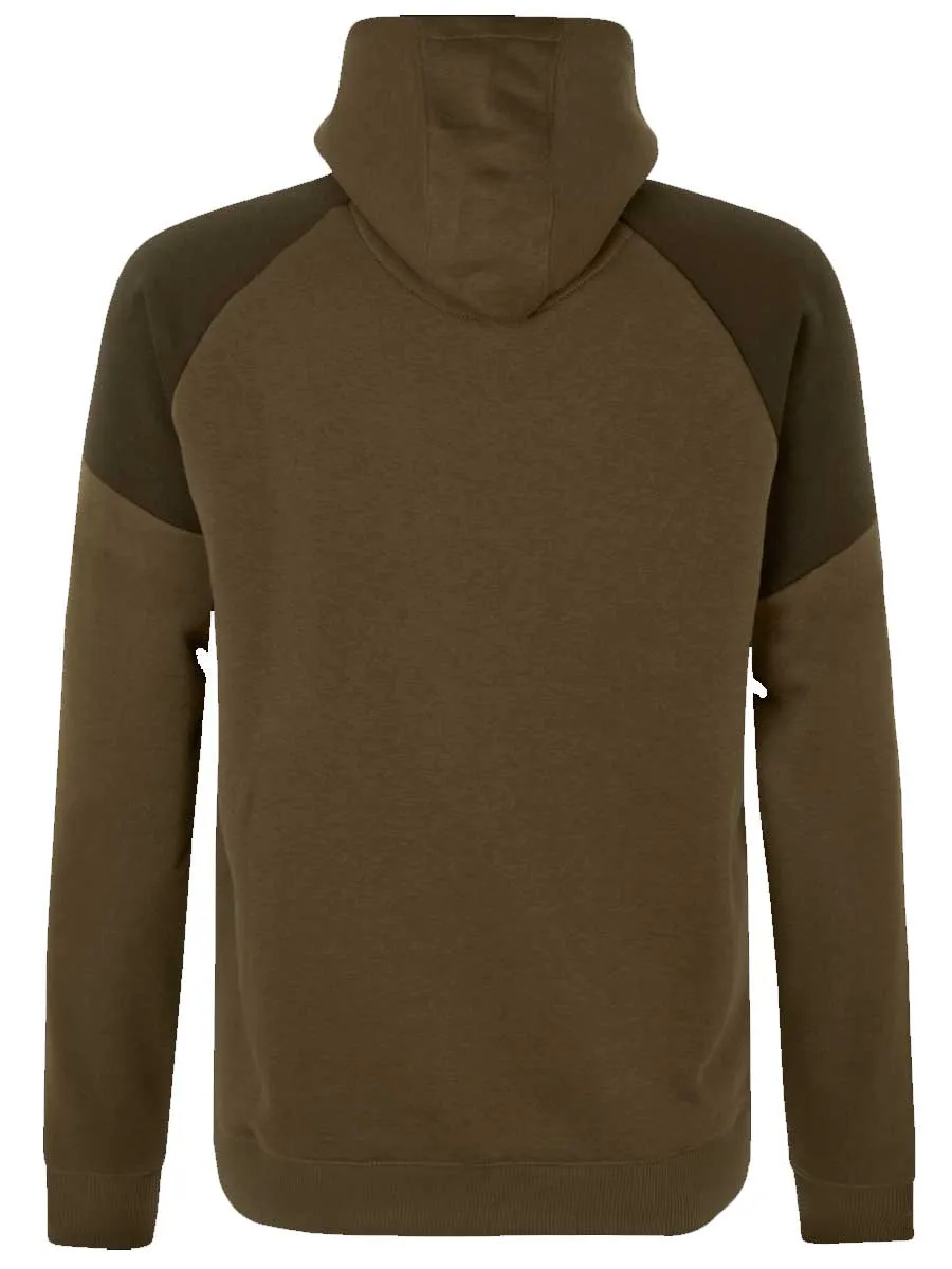 SEELAND Cross Zip Hoodie - Mens - Dark Olive