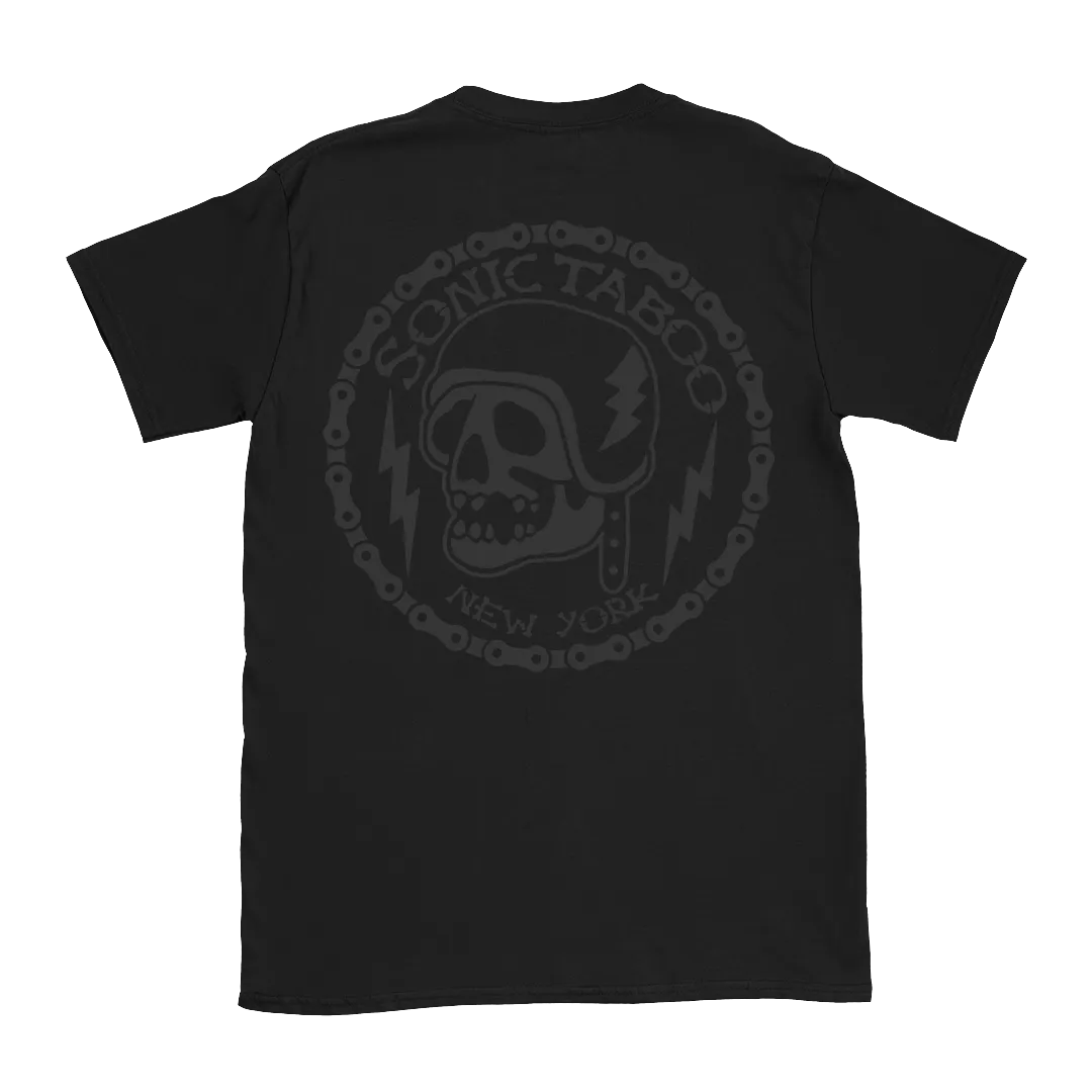 Sonic Taboo - Skull Logo (Black) T-Shirt - Black