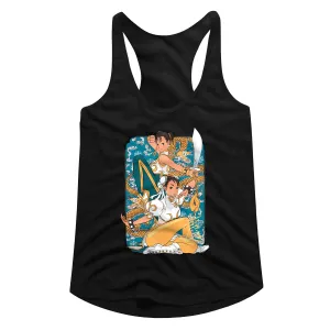 Street Fighter Dual Chun Li Women's Racerback