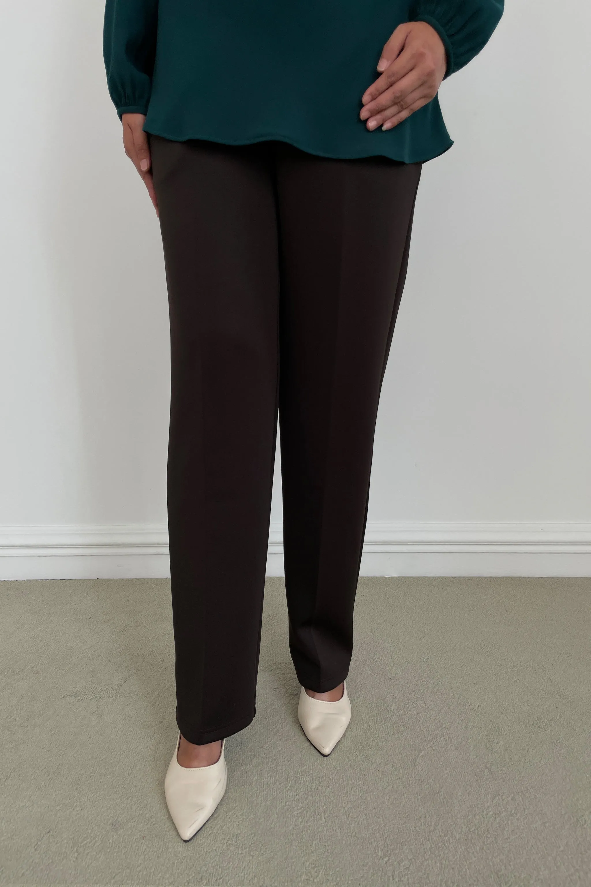 Stretchable Office Pants without Zipper - Khaki