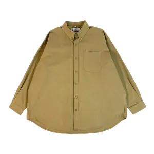 Super oversized classic button front shirt