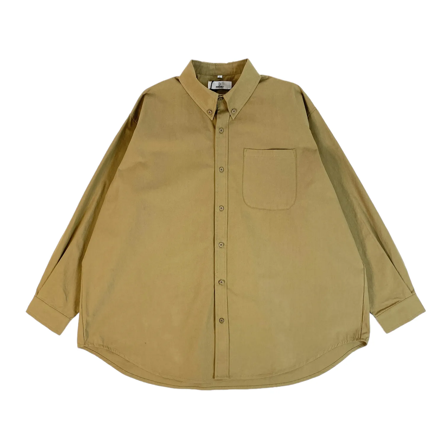 Super oversized classic button front shirt