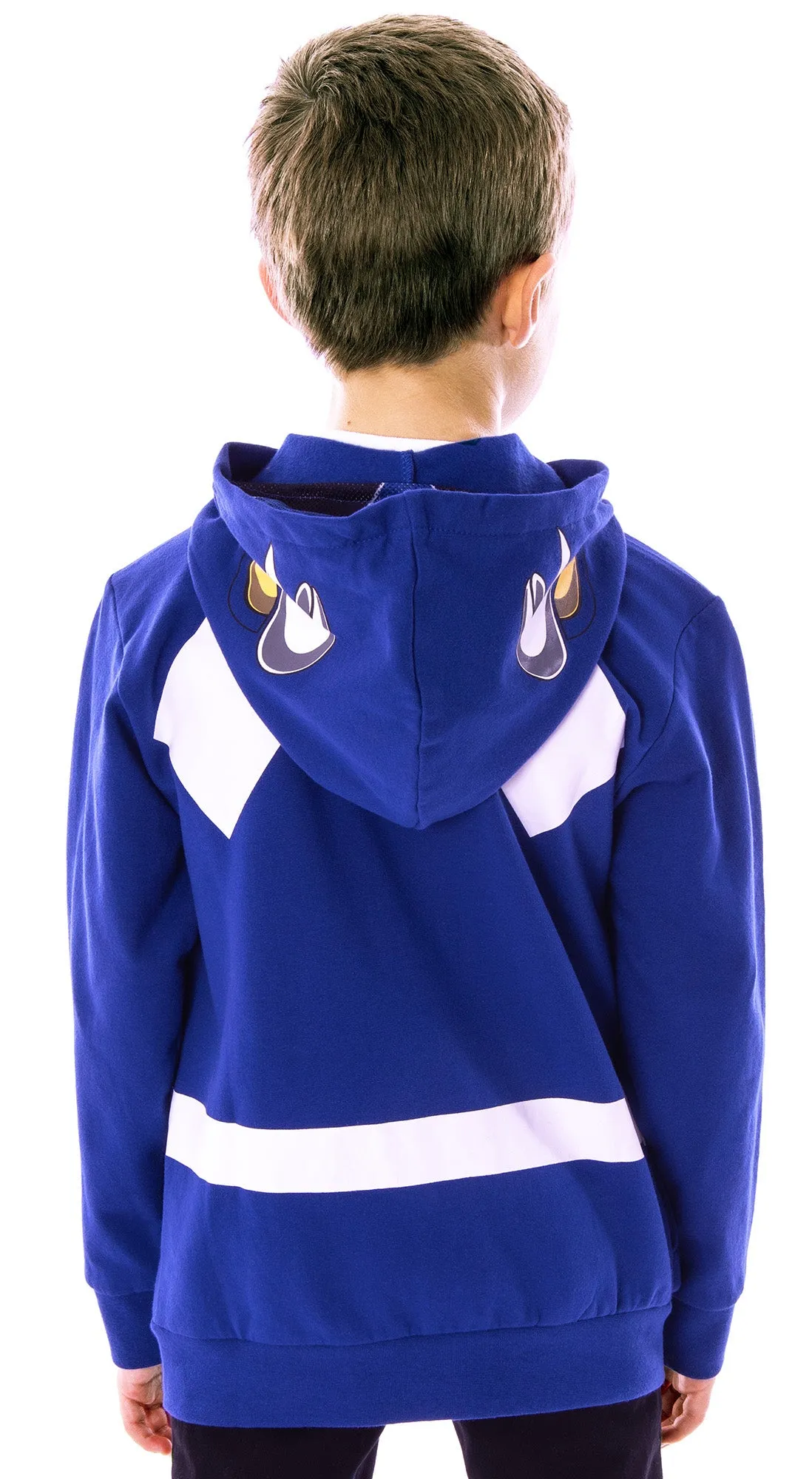 The Power Rangers Boys Mesh Face Covering Full-Zip Costume Hoodie