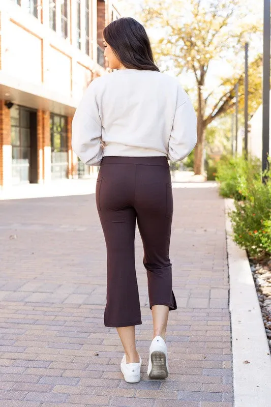 The Whitney Brown High Waisted Gaucho