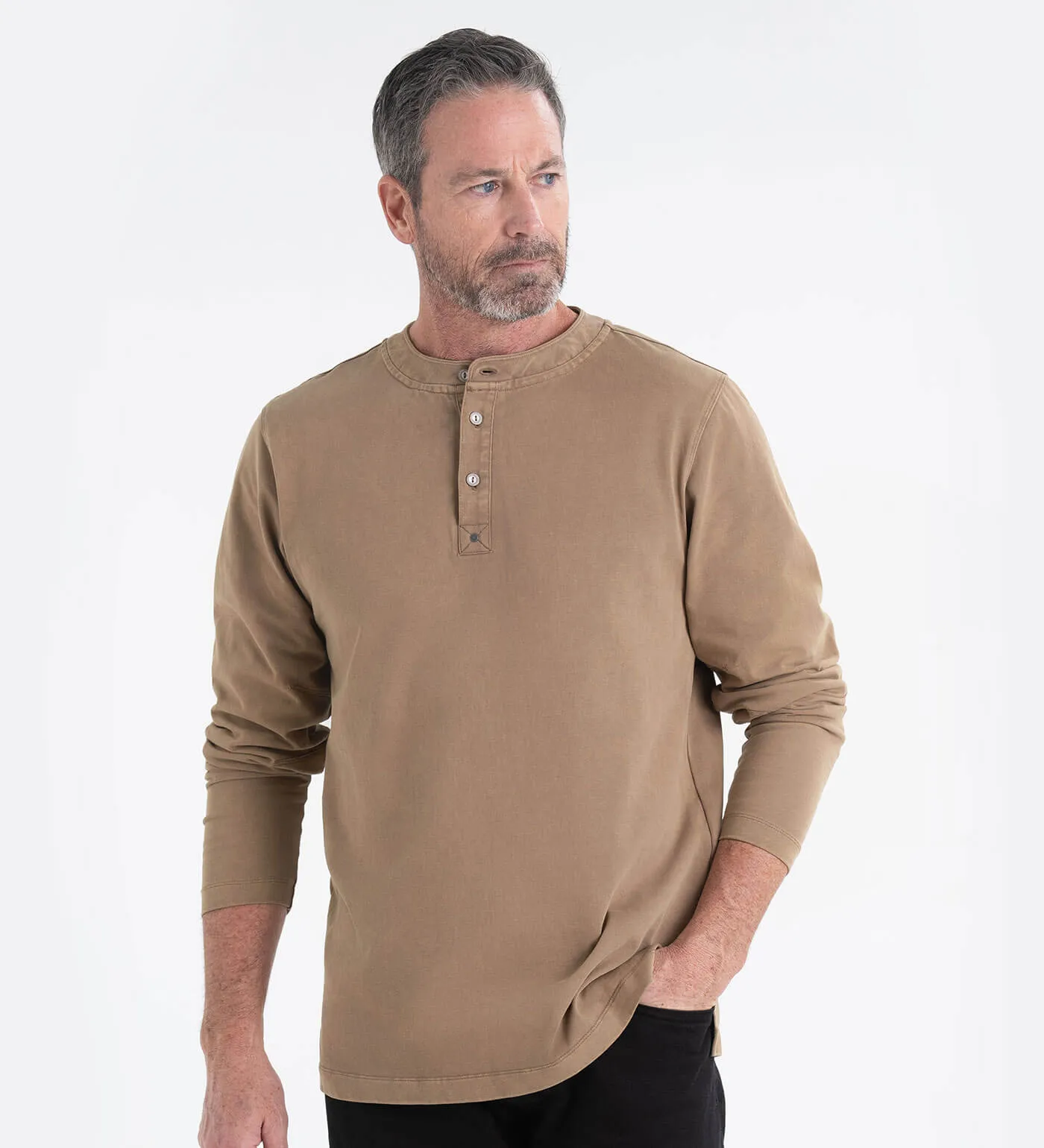 Thorogood Heavyweight Vintage-Wash Long Sleeve Henley