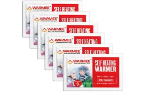 Warmee Self Heating Air Activated Body Warmers (Pack of 6)