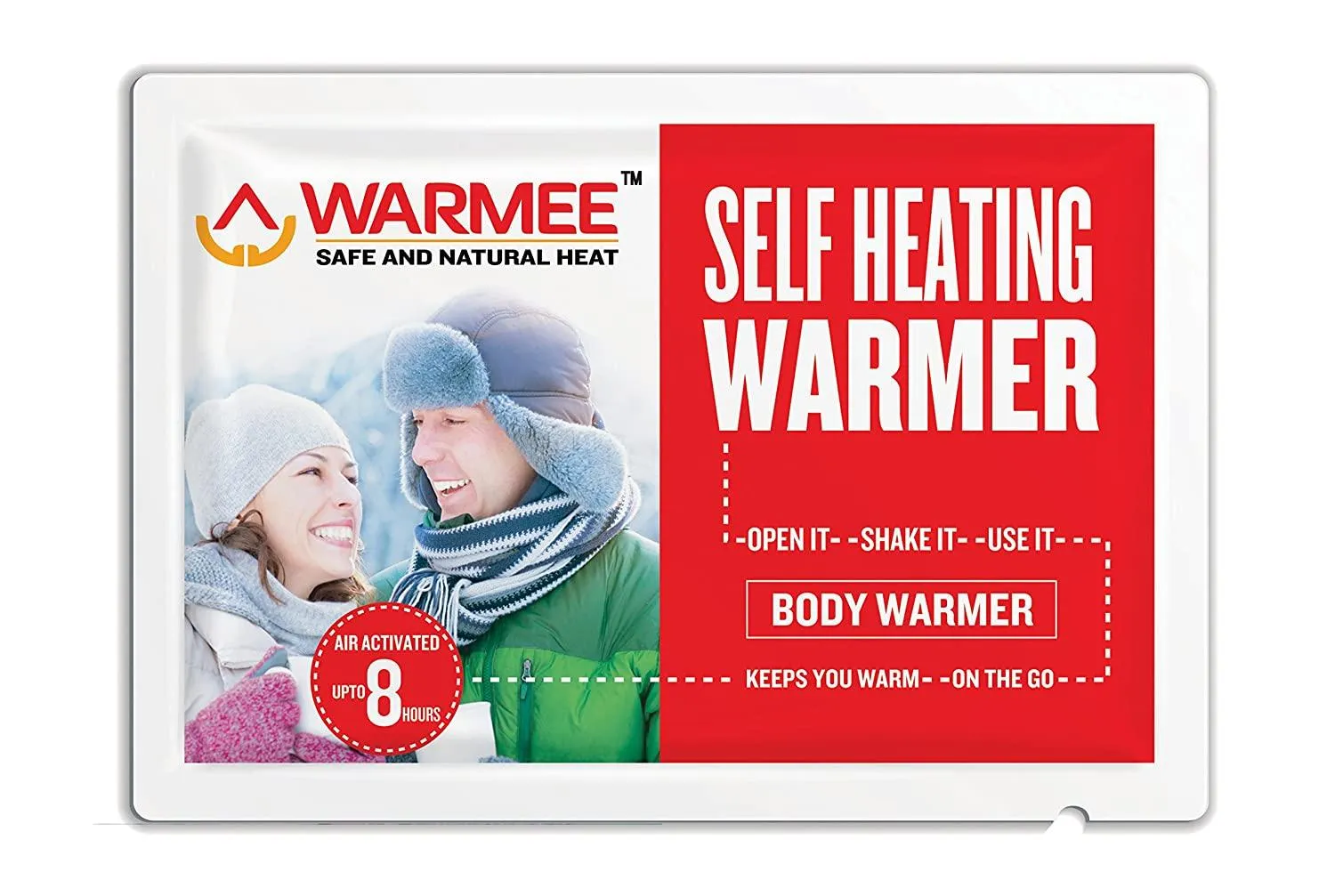 Warmee Self Heating Safe and Natural Air Activated Body Warmers - Heat Pouch (Pack of 5)