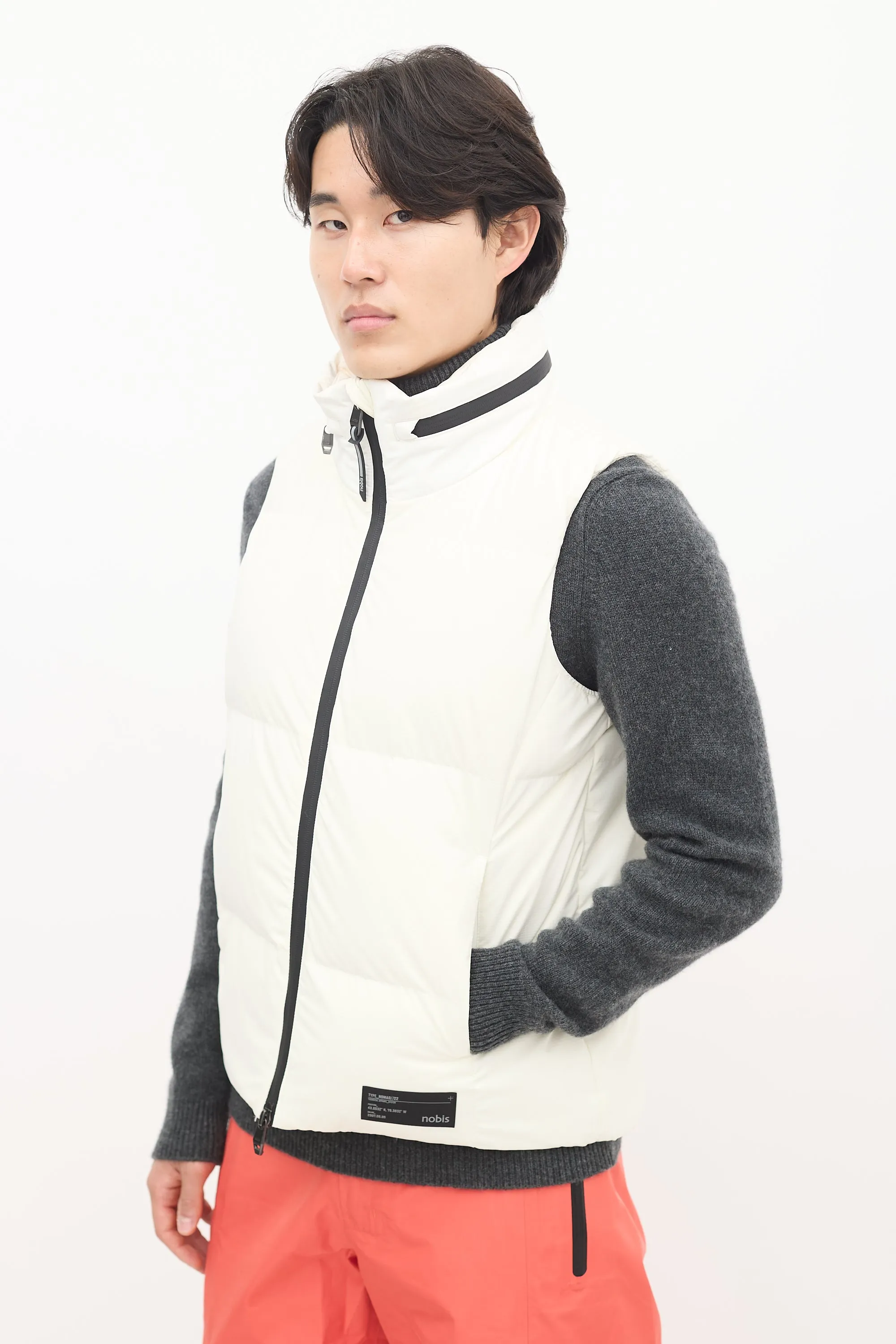 White Down Oren Puffer Vest