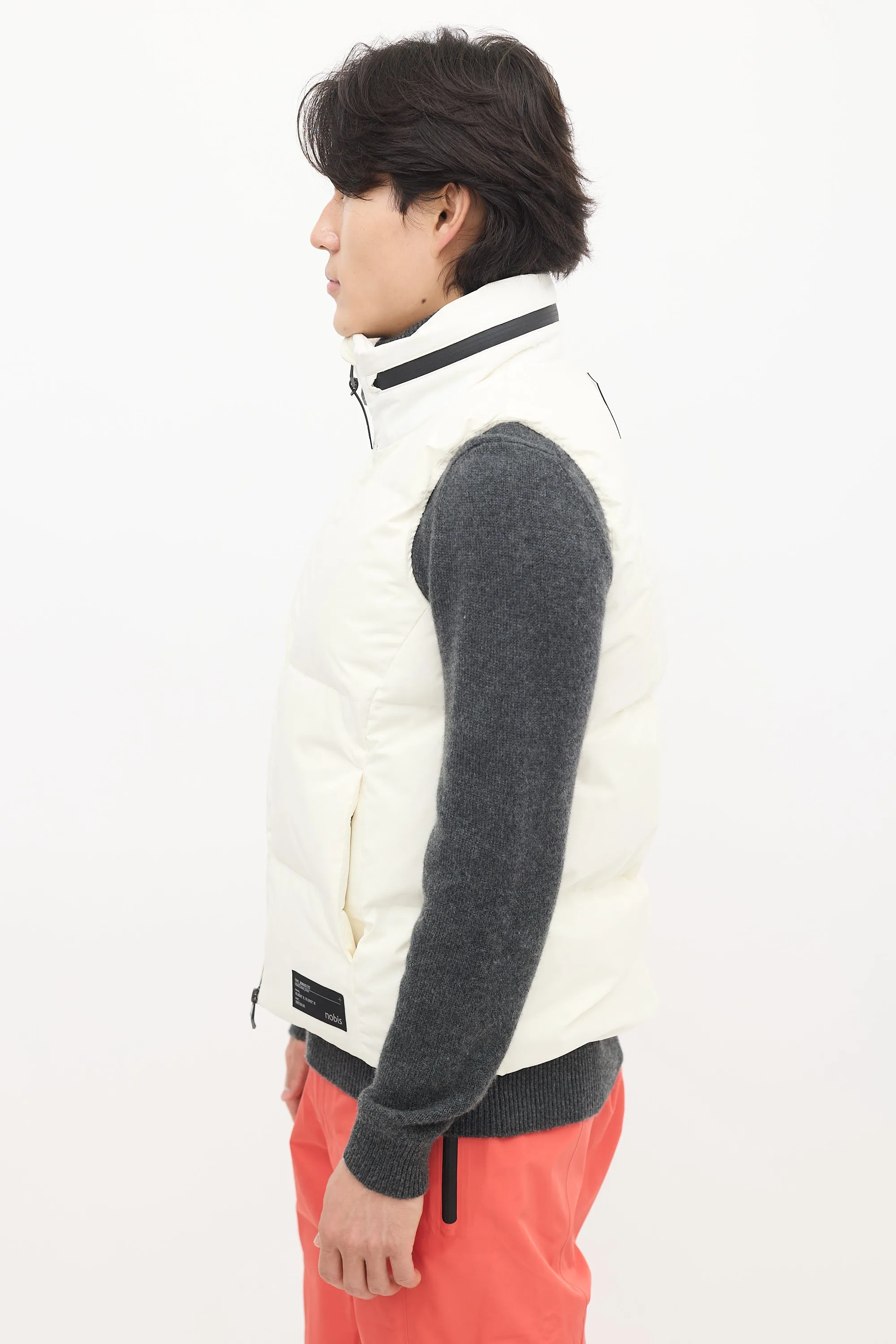 White Down Oren Puffer Vest