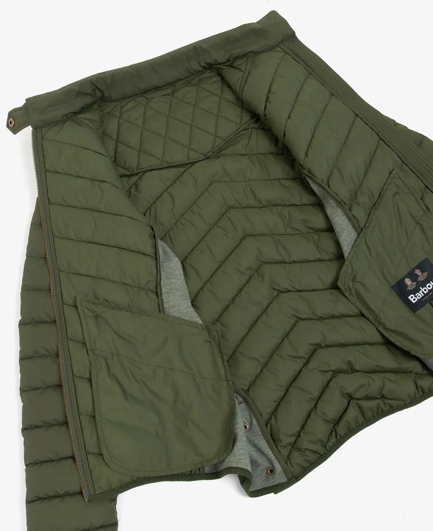 Women's Stretch Cavalry Quilted Jacket - Olive